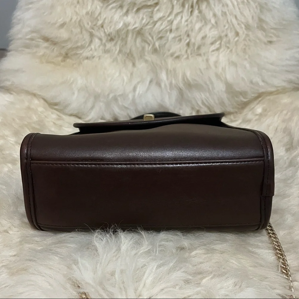 Vintage Coach Regina Satchel Crossbody Bag 9983 Mahogany